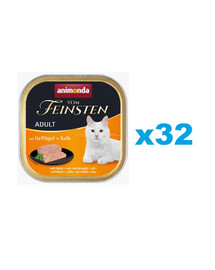 ANIMONDA Vom Feinsten Adult mit Geflügel und Kalbfleisch 32x 100 g