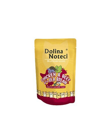 DOLINA NOTECI Superfood Huhn, Rind, Kabeljau 85g Nassfutter für Katzen