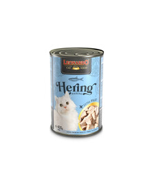 LEONARDO Hering mit extra Filet Nassfutter für Katzen 400g