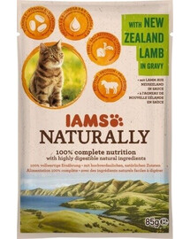 IAMS Naturally Adult Cat with New Zealand Lamb in Gravy 85 g