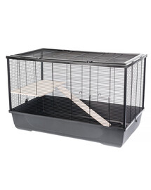 INTERZOO HARRY+WOOD ECO Nagetierkäfig 100 cm schwarz