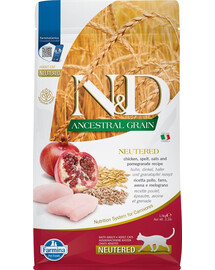 FARMINA N&D Low Ancestral Grain Codfish & Orange Adult Cat 1.5 kg