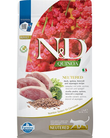FARMINA N&D Quinoa Duck Broccoli Asparagus Neutered 1.5 kg
