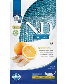 FARMINA N&D HERING & ORANGE ADULT 300g
