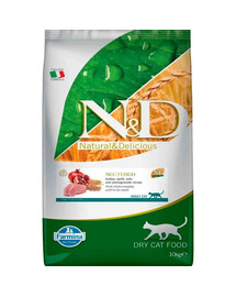 FARMINA N&D Ancestral Adult Cat Neutered 10 kg Truthahn, Dinkel, Hafer und Granatapfel