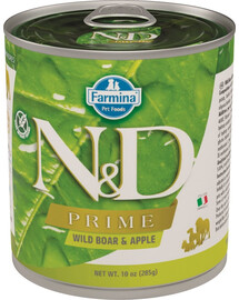 FARMINA N&D Prime Adult Mini Hunde Nassfutter mit Wildschwein und Apfel 285 g