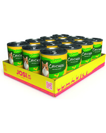 JOSERA JosiCat Huhn in Sauce 12 x 415g für ausgewachsene Katzen