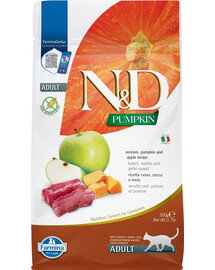 FARMINA N&D Pumpkin Adult Cat Venison&Apple 300 g Hirsch, Kürbis und Apfel für ausgewachsene Katzen