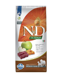 FARMINA N&D Venison Pumpkin & Apple Adult Medium & Maxi 12 kg