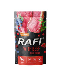 DOLINA NOTECI RAFI mit Rindfleisch, Heidelbeeren und Preiselbeeren für Hunde 10 x 500 g