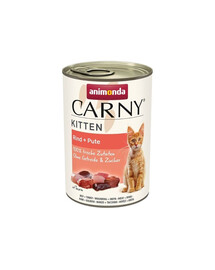 ANIMONDA Carny Kitten Beef&Turkey 400 g Rind und Truthahn für Kätzchen