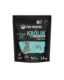 PAKA ZWIERZAKA Seventh Heaven Trockenfutter Kaninchen mit Lachs M 1,5kg