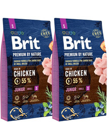 BRIT Premium By Nature Junior Small S 16 kg (2 x 8 kg)