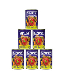 SIMPLY FROM NATURE Pferdefleisch mit Leinsamen 6 x 400 g