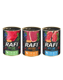 DOLINA NOTECI RAFI MIX - Wilde, Lamm, Ente 36x400g