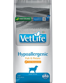 FARMINA Vet Life Hypoallergenic Fish & Potato Hund 12 kg