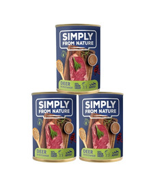 SIMPLY FROM NATURE Hirsche mit Buchweizen 3 x 400g