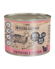 WIEJSKA ZAGRODA Adult Lamm und Krill 200 g Dose für Katzen