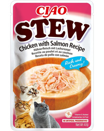 INABA CIAO Stew Gericht mit Huhn und Lachs 40g