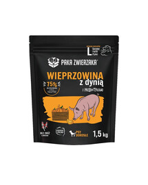 PAKA ZWIERZAKA Seventh Heaven Trockenfutter Schweinefleisch mit Kürbis L 1,5 kg