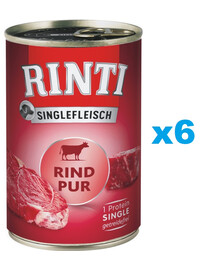 RINTI Singlefleisch Beef Pure Rind monoprotein 6x800 g