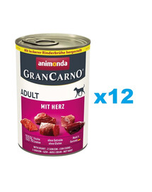 ANIMONDA GranCarno Adult Herzen 12x400g