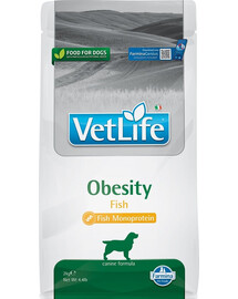 FARMINA VetLife Obesity Fish Futter für ausgewachsene Hunde 2 kg