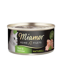 MIAMOR Feine Filets Naturell Tuna&Vegetables 80g