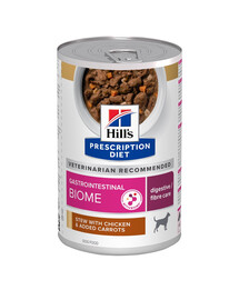 HILL'S Prescription Diet Canine Gastrointestinal Biome Digestive Care Stew mit Huhn und Karotten 354 g aus der Dose