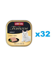 ANIMONDA vom Feinstein Adult Rind und Huhn 32x 100 g