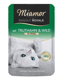 MIAMOR RAGOUT ROYALE Truthahn und Wild in Soße 12x100 g