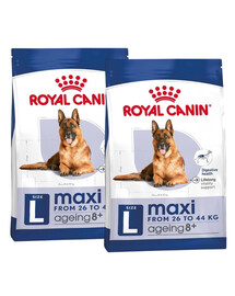 ROYAL CANIN MAXI Ageing 8+ Trockenfutter für ausgewachsene Hunde, große Rassen 30 kg (2 x 15 kg)