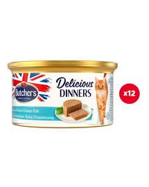 BUTCHER'S Classic Delicious Dinners mit Thunfisch und Seefischmousse 24x85 g [CLONE]