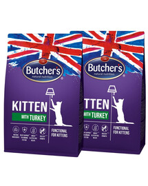 BUTCHER'S Functional Cat Kitten für Kätzchen mit Pute 2x800 g