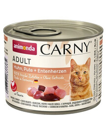 ANIMONDA Carny Adult Huhn, Pute und Entenherzen 200 g