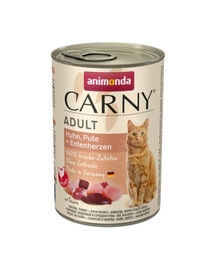ANIMONDA Carny Adult Huhn, Pute und Entenherzen 400g