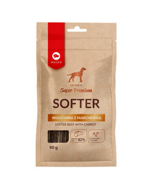 MACED Super Premium Softer Hundeleckerli Rindfleisch mit Karotten 90g