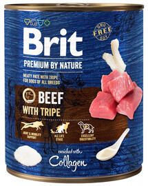 BRIT Premium by Nature 800 g Rindfleisch und Innereien für Hunde