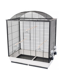 INTERZOO Nicola Vogelkäfig 78 cm warm grau