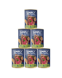 SIMPLY FROM NATURE Hirsche mit Buchweizen 6 x 400 g