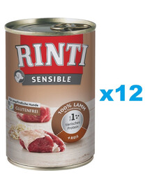 RINTI Sensible Lamm mit Reis 12x400 g