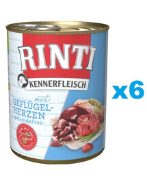 RINTI Kennerfleisch Geflügelherzen 6x400 g