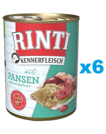 RINTI Kennerfleisch mit Pansen 6x400g