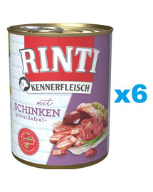 RINTI Kennerfleisch mit Schinken 6x800g