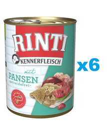 RINTI Kennerfleisch mit Pansen 6x800g