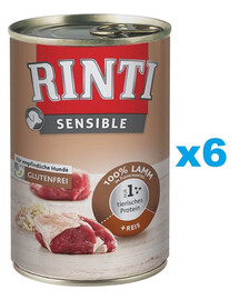 RINTI Sensible Lamm mit Reis 6x400g