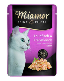 MIAMOR Feine Filets Thunfisch und Krebs Beutel 12x100 g