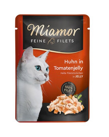 MIAMOR Feline Filets Huhn mit Tomate in Gelee 6x100 g