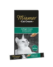 MIAMOR Cat PoultryCream Creme mit Geflügel 11x6x15ml
