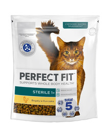 PERFECT FIT (Sterile 1+) 750g Reich an Huhn – Trockenfutter für Katzen nach der Sterilisation